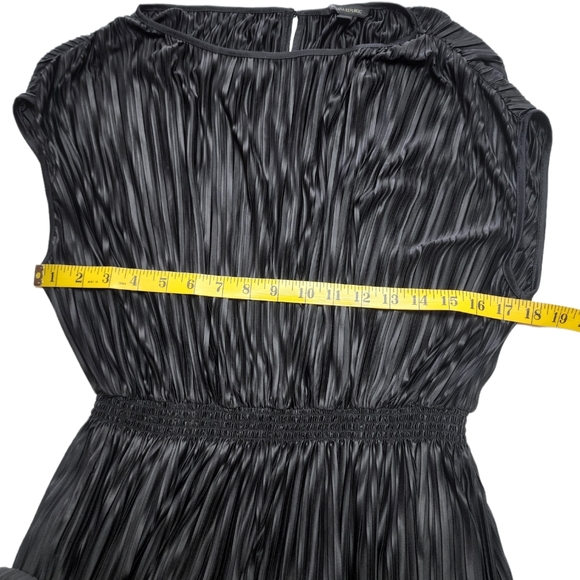 Banana Republic Black Dress | Black Long Pleated Dress for Women Size Sm… - Picture 5 of 17